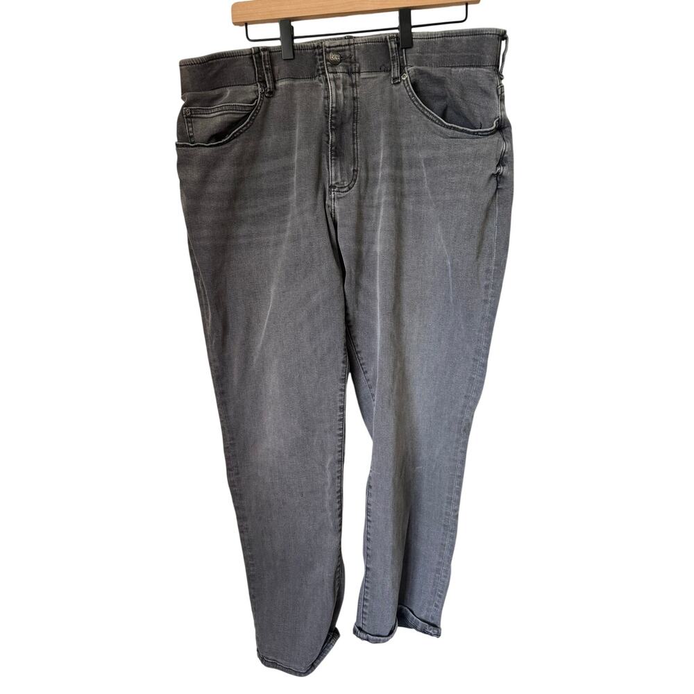 Lee Straight Taper Gray Stretch Jeans Men’s 38x30